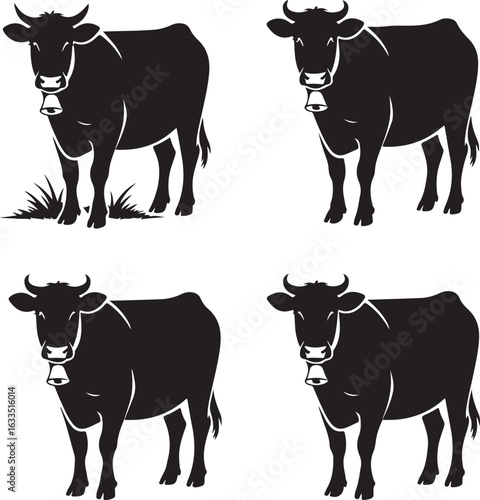 Cow Silhouette Vector | Farm Animal Clipart

Dairy Cow Silhouette | Rustic Farm Design

Standing Cow Silhouette | Livestock Animal Art

Black Cow Silhouette | Cattle Vector Illustration

Cow Outline S