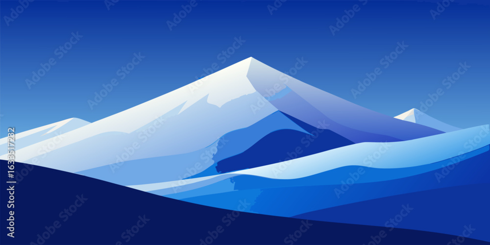 Fototapeta premium Abstract frosty air effect with a cool blue and white gradient suitable for banners and advertisements
