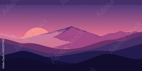 Serene lavender haze and soft wave gradient design ideal for banners advertisements and creating a calming ethereal atmosphere