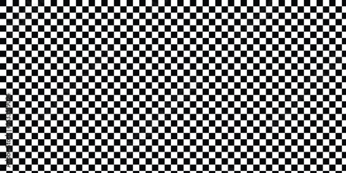 background black and white squares. Seamless checkerboard pattern black and white square grid background texture.
