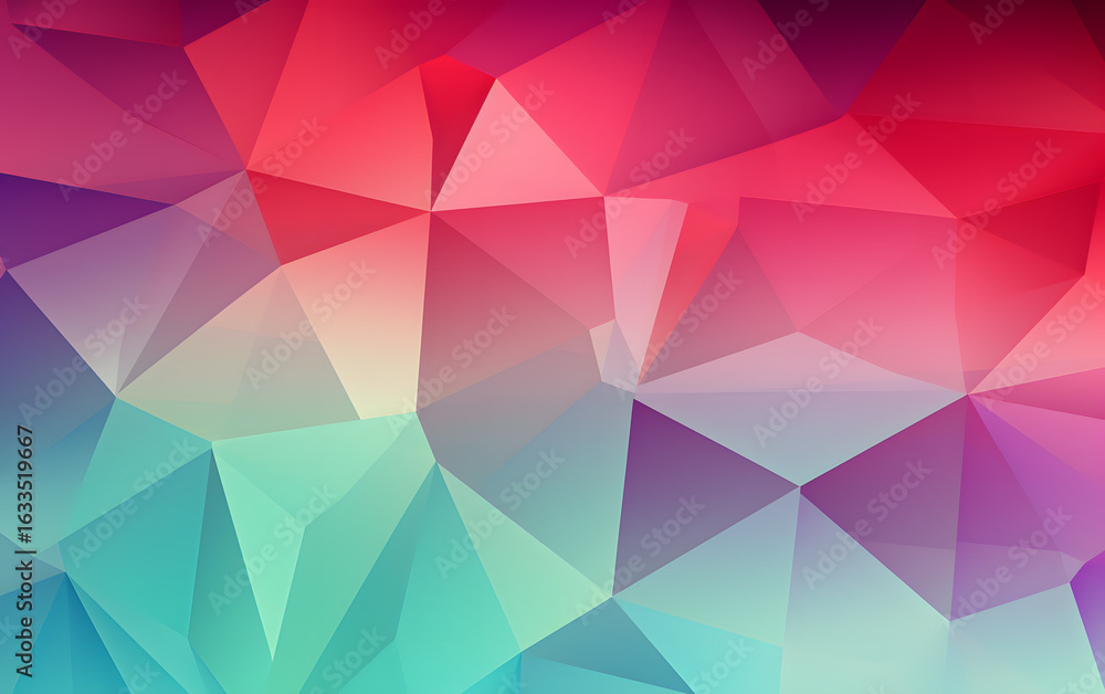 Fototapeta premium Lowpoly geometric polygonal colorful abstract background