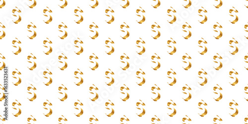 Фотография Vector golden dollar symbol pattern