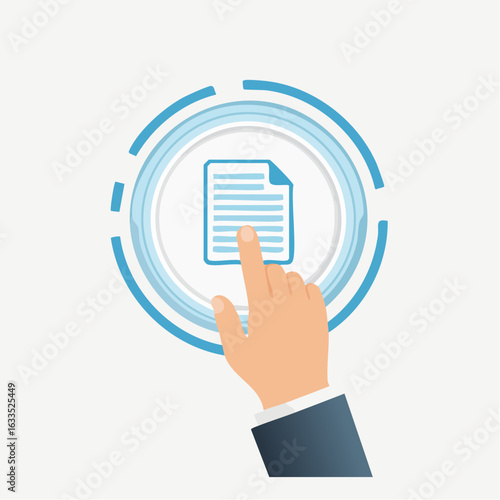 Touchscreen Document Icon
