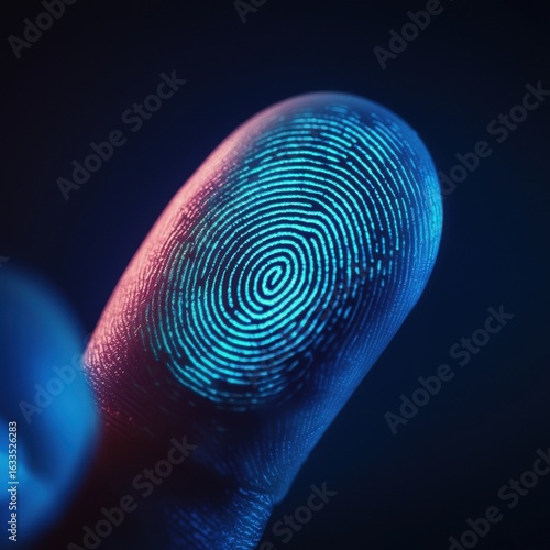 Wallpaper Mural index finger showing the fingerprint Torontodigital.ca