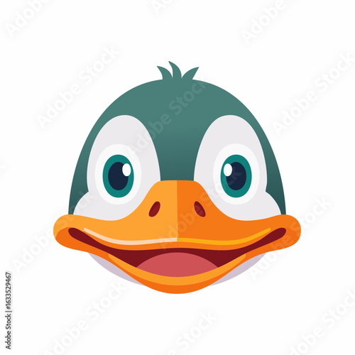 Minimal duck faces in flat style