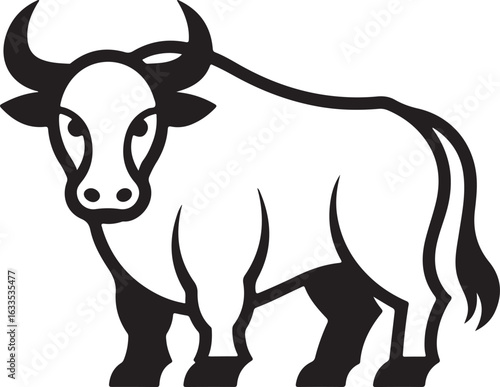 Cow Silhouette Vector | Farm Animal Clipart  Dairy Cow Silhouette | Rustic Farm Design  Standing Cow Silhouette | Livestock Animal Art