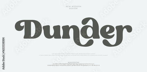 Dunder modern alphabet letters font logo. Typography luxury classic lettering serif italic fonts wedding vintage retro logos. vector illustration