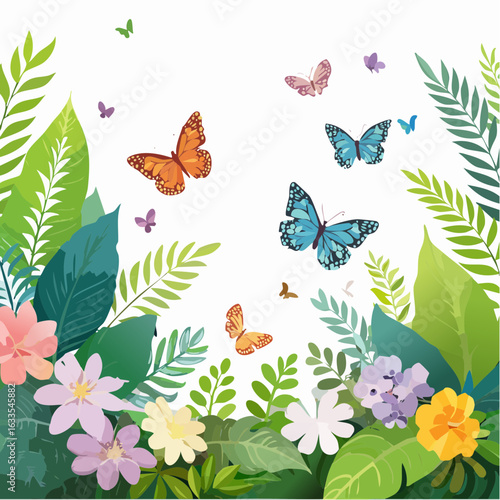 Polished round icon of a natural floral vignette, designed for branding collateral, newsletters, and product packaging
