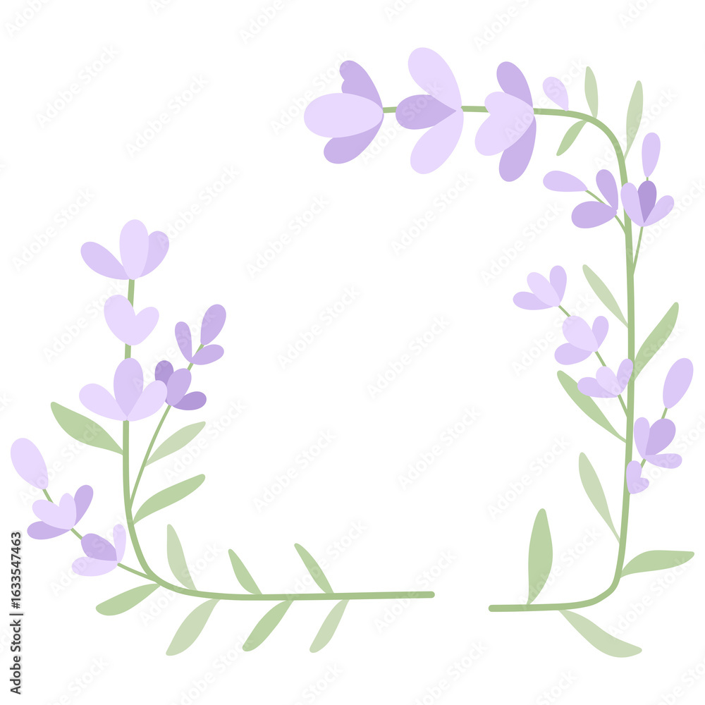Fototapeta premium Lavender Bouquet Clipart 