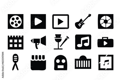 Cultural Symbols & Art Tools – Icon Collection