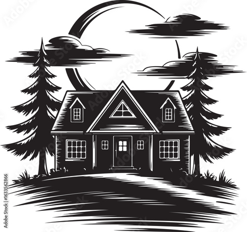 Cow Silhouette Vector | Farm Animal Clipart  Dairy Cow Silhouette | Rustic Farm Design  Standing Cow Silhouette | Livestock Animal Art