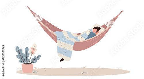 Person in hammock