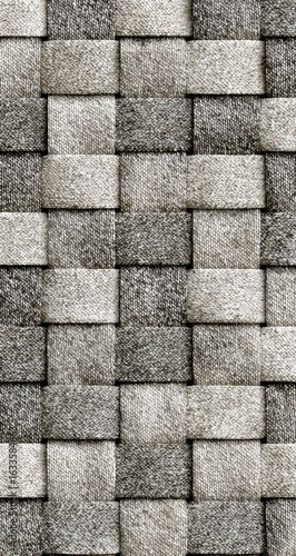 Grey stone wall texture, woven pattern, background, design