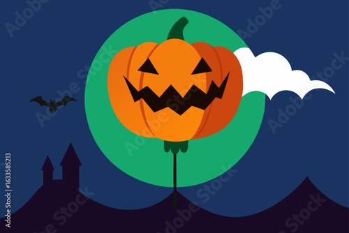 Giant Halloween Pumpkin Balloon