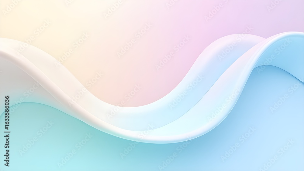 Fototapeta premium “Pastel Liquid Glow – Ethereal Abstract Flow”