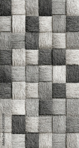 Gray woven square texture wall background design