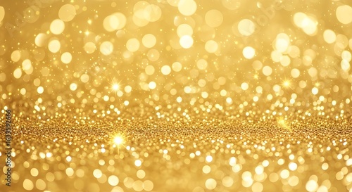 Abstract Golden Glitter Light Background