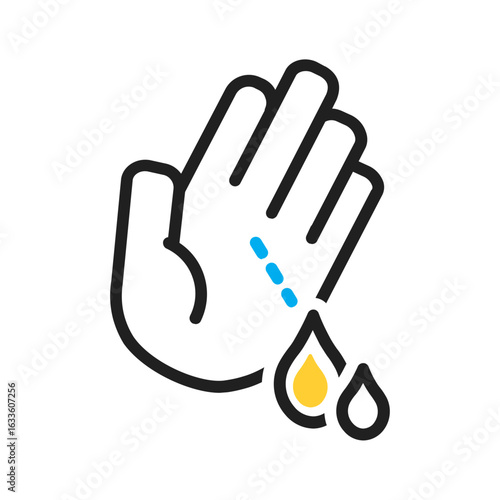 Vector multi color icon for Cuts