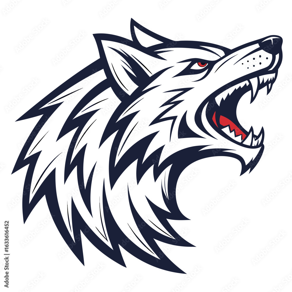 Obraz premium wolf head mascot