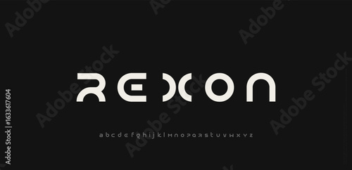 Minimal modern logo alphabet fonts. Typography minimalist urban sans serif digital fashion future creative logos fonts. vector illustration