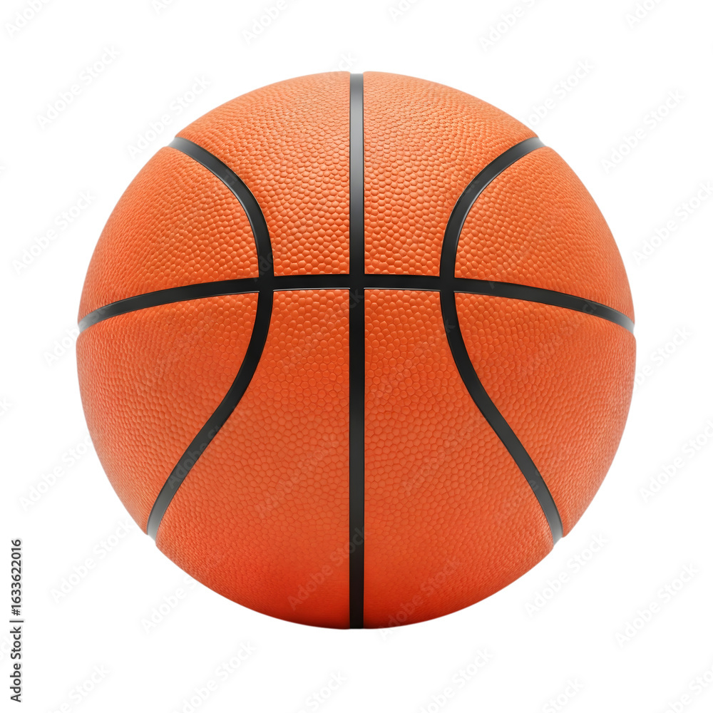 Fototapeta premium Orange basketball isolated on transparent background