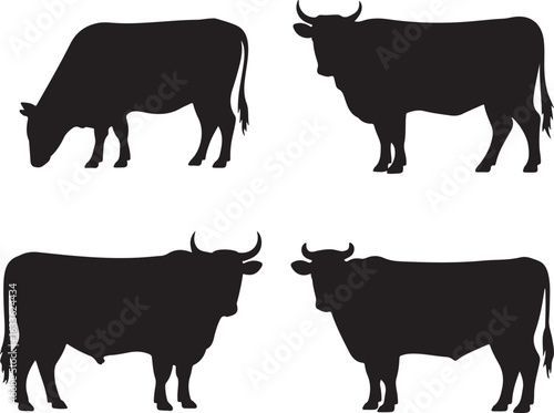 Cow Silhouette Vector | Farm Animal Clipart

Dairy Cow Silhouette | Rustic Farm Design

Standing Cow Silhouette | Livestock Animal Art

Black Cow Silhouette | Cattle Vector Illustration

Cow Outline S