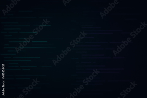 Abstract digital code lines flowing across dark background, perfect for tech and data concepts