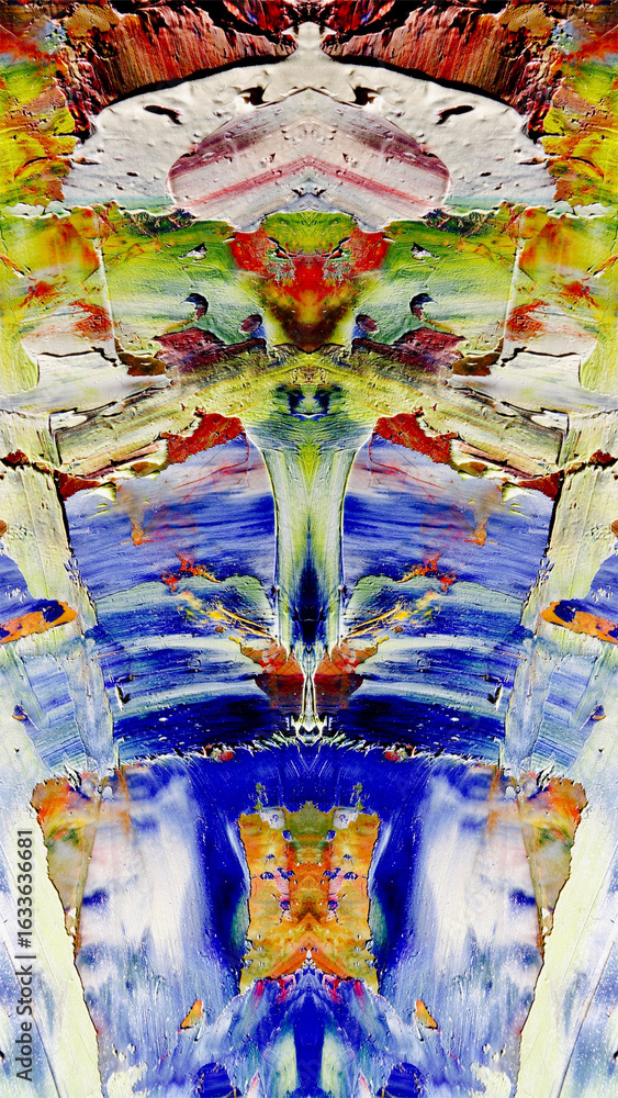 Fototapeta premium Abstract art background . Hand painting artwork on canvas .