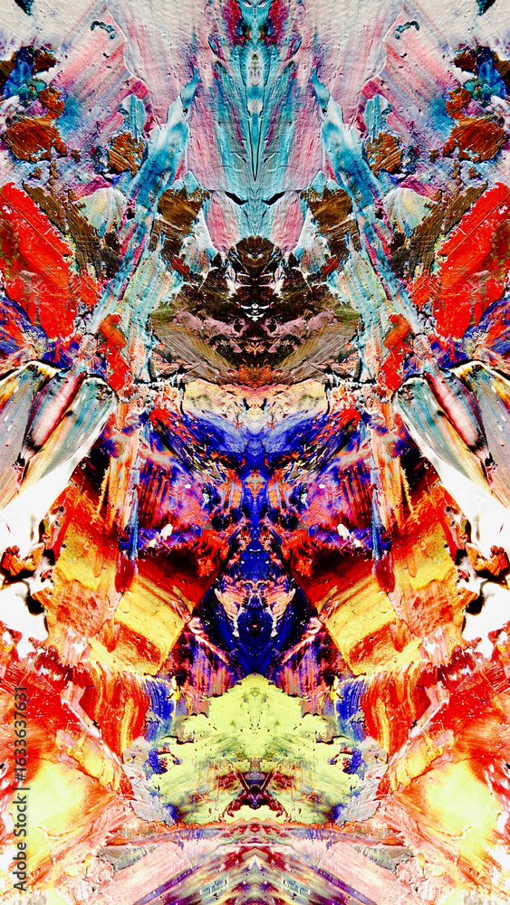 Fototapeta premium Abstract art background . Hand painting artwork on canvas .