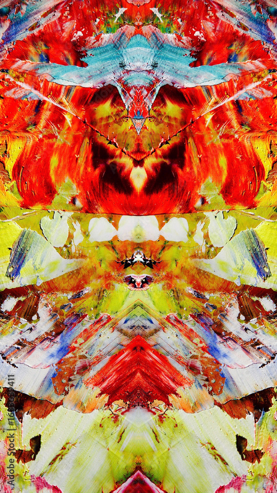 Fototapeta premium Abstract art background . Hand painting artwork on canvas .