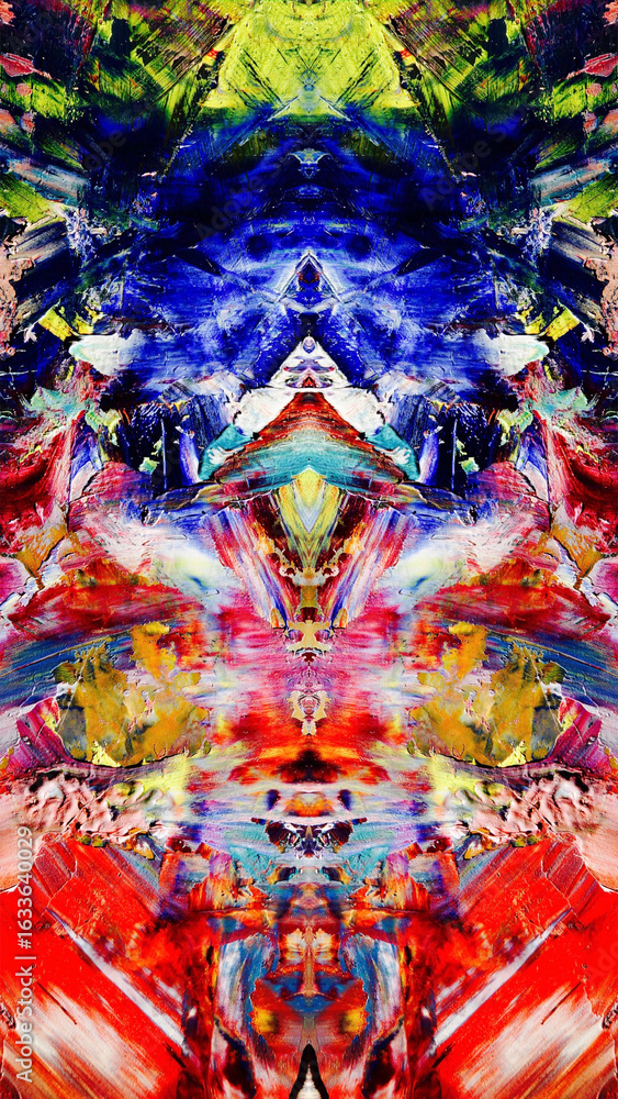 Fototapeta premium Abstract art background . Hand painting artwork on canvas .