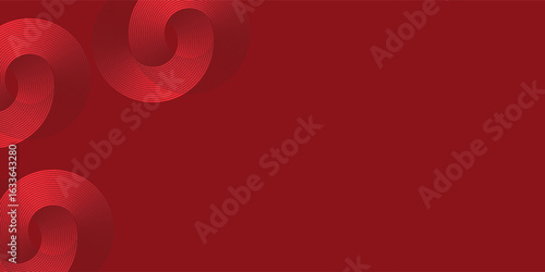 Collection of red concentric circles. Collection of radial sound wave or sonar rings. Pack of radar icon symbols, targets, dashed lines, halftones.