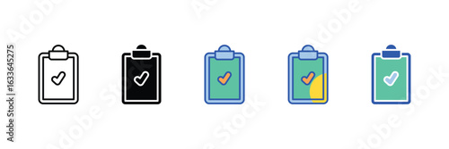 Priority Task Icon Set Multiple Style Collection