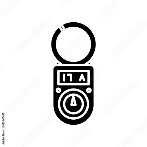 Clamp ampere meter icon