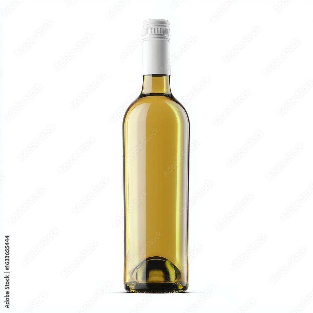 A stunning bottle of white wine, capturing the essence of elegance and refreshment A stunning bottle of white wine, capturing the essence of elegance and refreshment