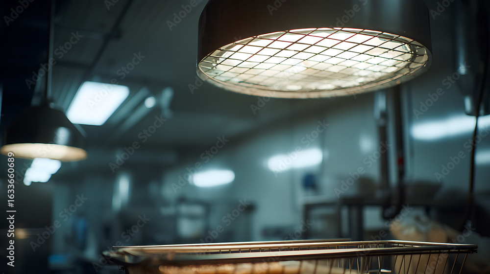 Obraz premium Soft, diffused light throughout the food processing plant area