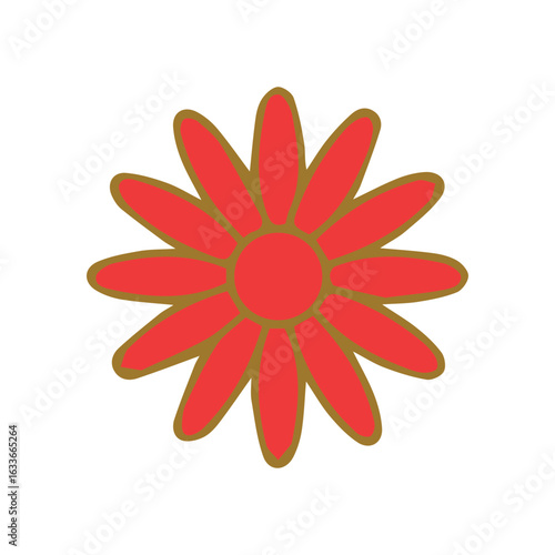 Flat design flower