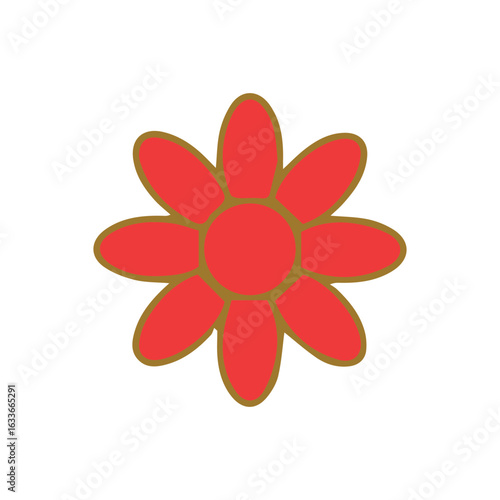 Flat design flower