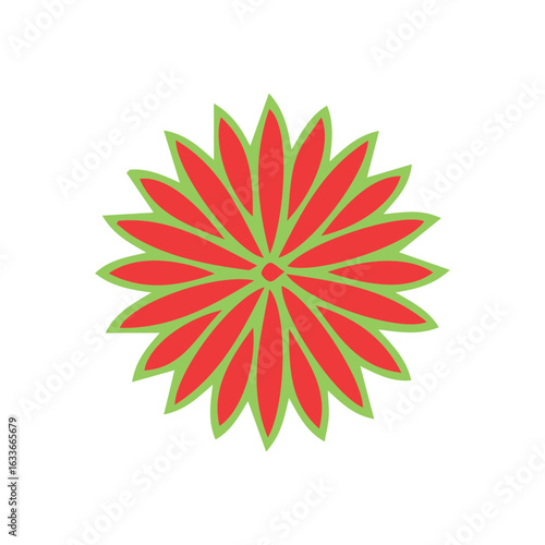 Flat design flower