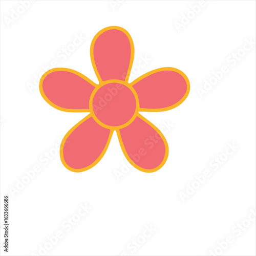 Flat design flower