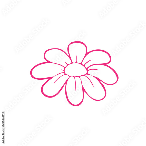 Flat design flower