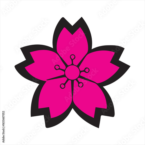 Flat design flower