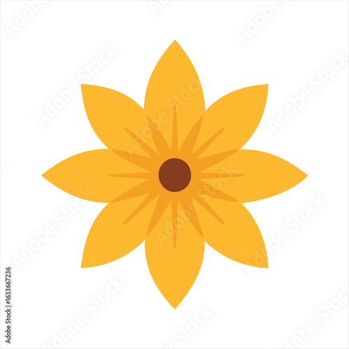 Flat design flower