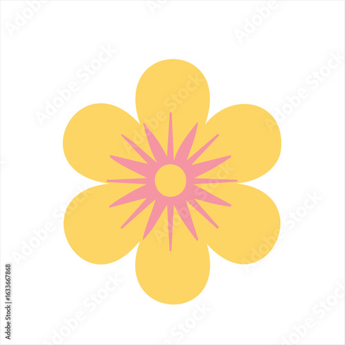 Flat design flower
