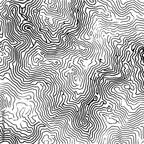 Topographic contour lines map abstract background elevation geography terrain cartography topography graphic 2d