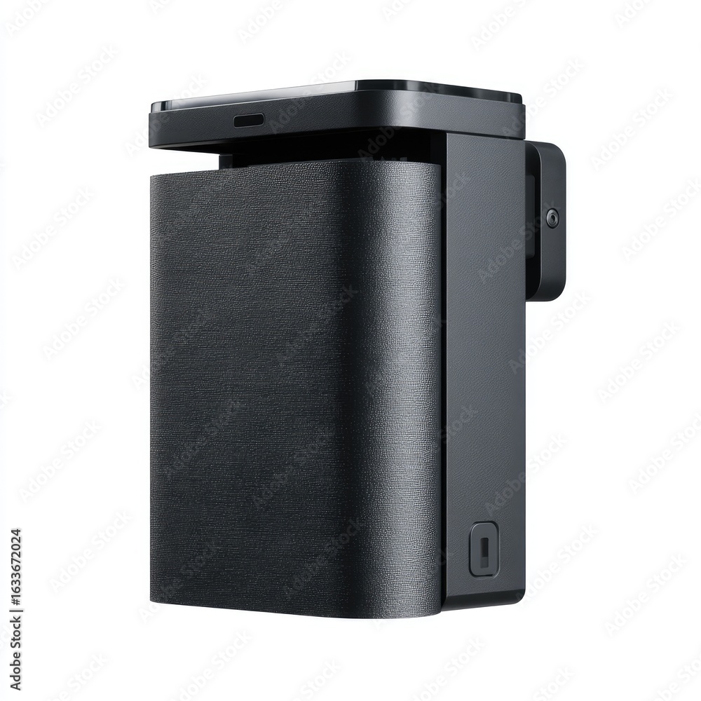 Obraz premium Wall-mounted, dark gray speaker