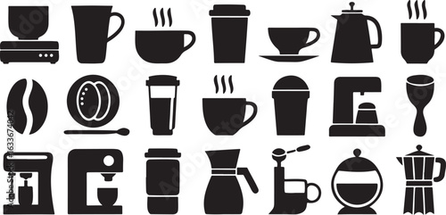 Isolated stylish ceramic mug, hot drink cup, tea, coffee, espresso, beverage, modern mug icon, kitchen decor, cappuccino, breakfast drinkware, home cafe, latte barista mug, ceramic class cup icon