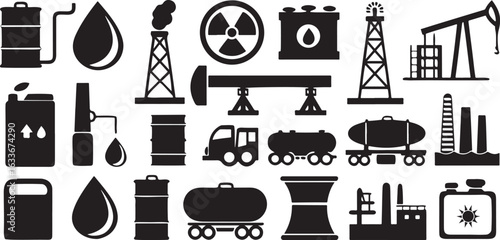Isolated oil and gas industry, fuel, petroleum, refinery, energy, natural gas, pipeline, machinery, oil barrel, production, crude oil, offshore platform, power plant, engineering, extraction process