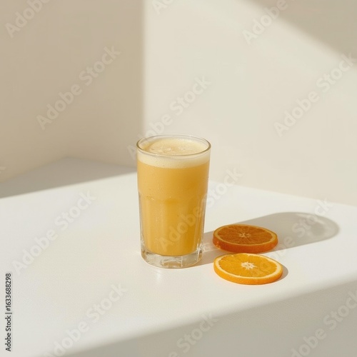orange juice in a glass