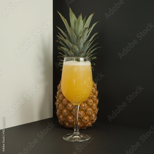 pineapple juice with pineapple